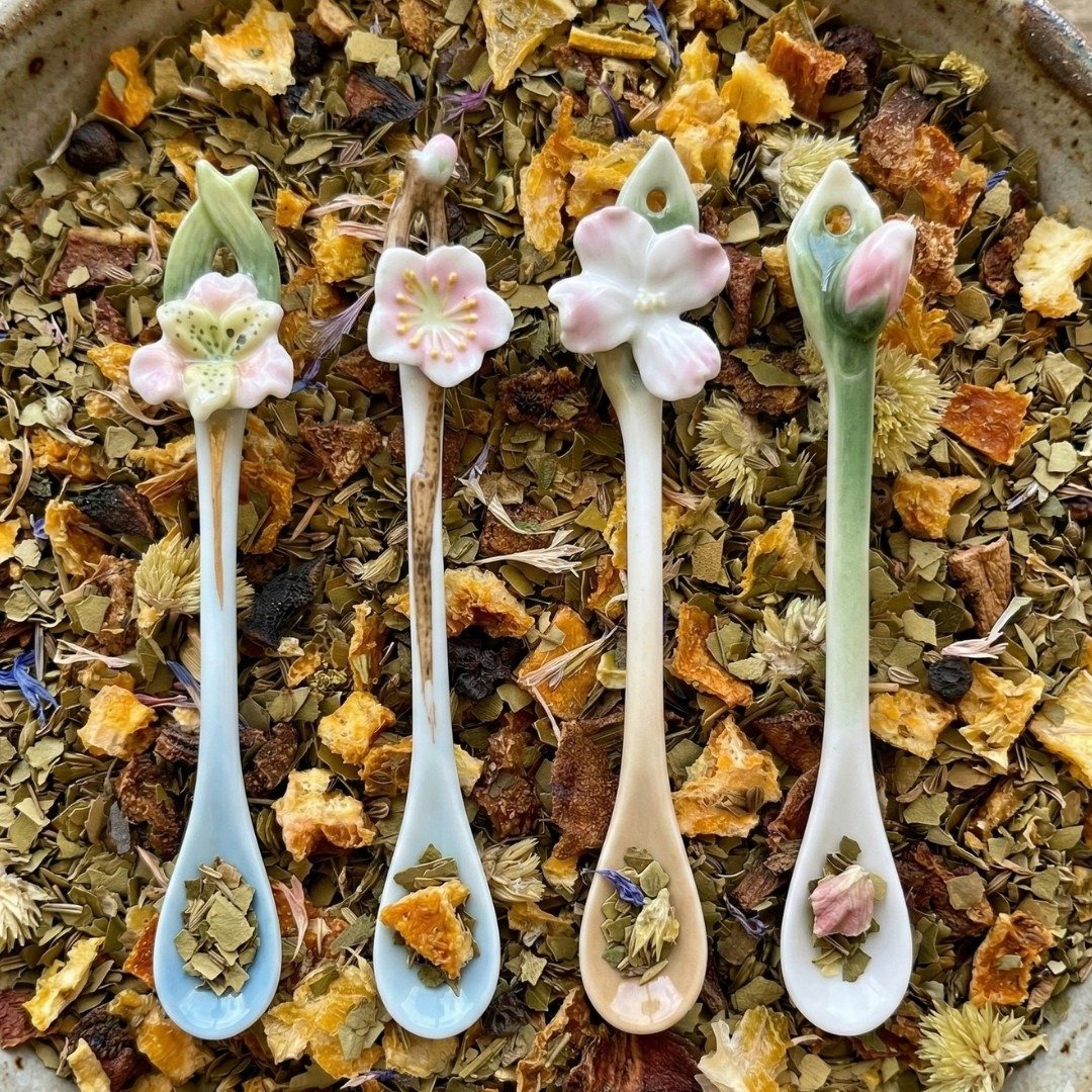 Jogo Colheres Porcelana Fleurs du Jardin