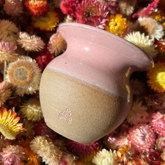 Cuia para Chimarrão em Cerâmica Rustic - Rosa