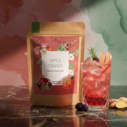 Apple Ginger – Iced Tea de Frutas e Gengibre com Toque Floral Catherine Fine Teas