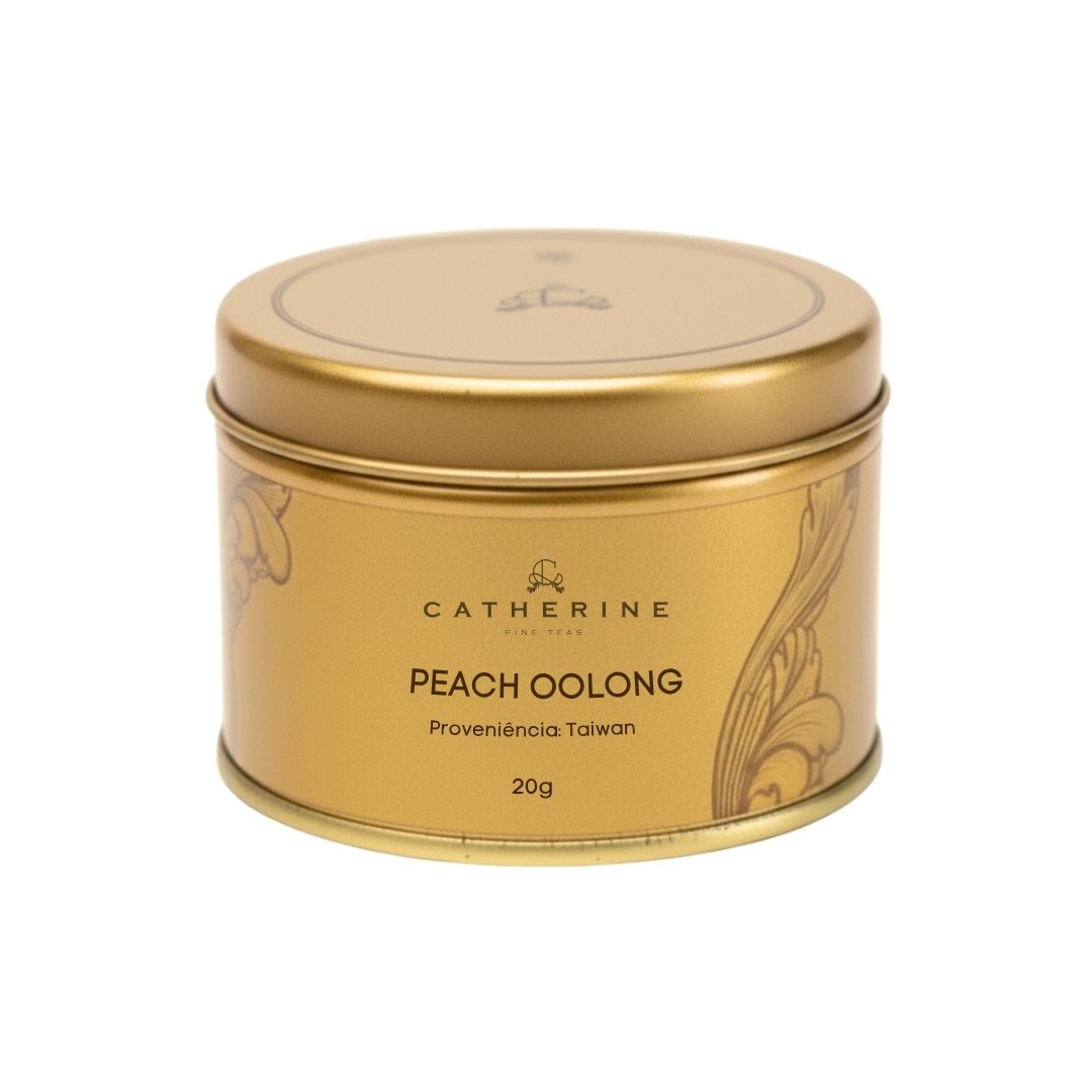 Chá Peach Oolong Taiwan da Coleção Treasures Catherine Fine Teas
