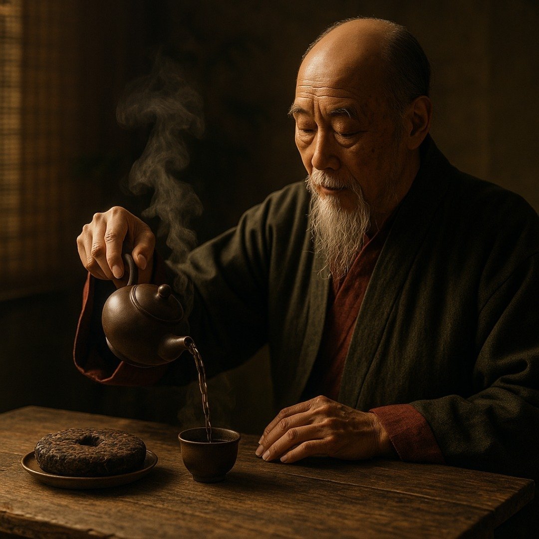 cha pu erh envelhecido como vinho