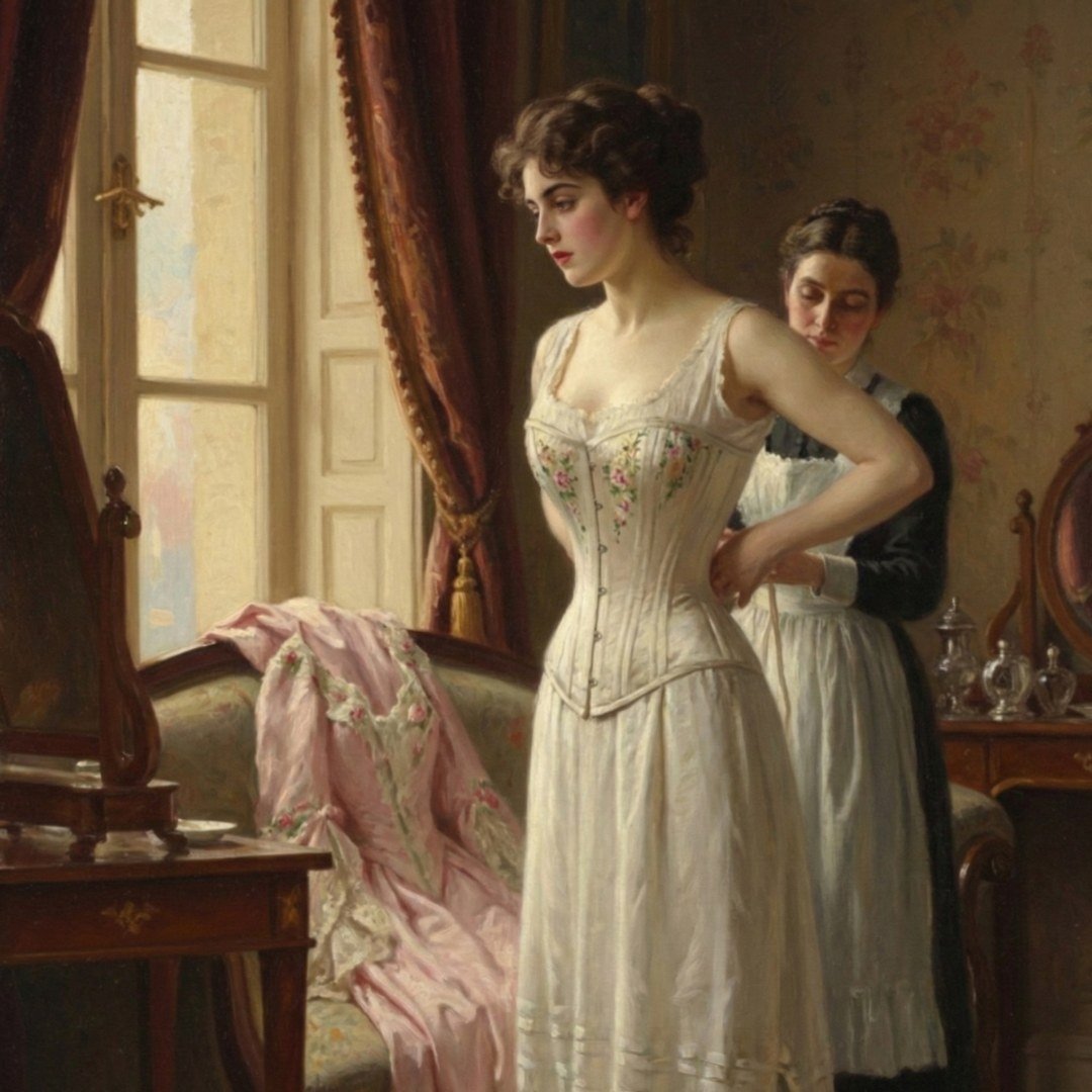 Antes do Vestido de chá - O Espartilho Vitoriano