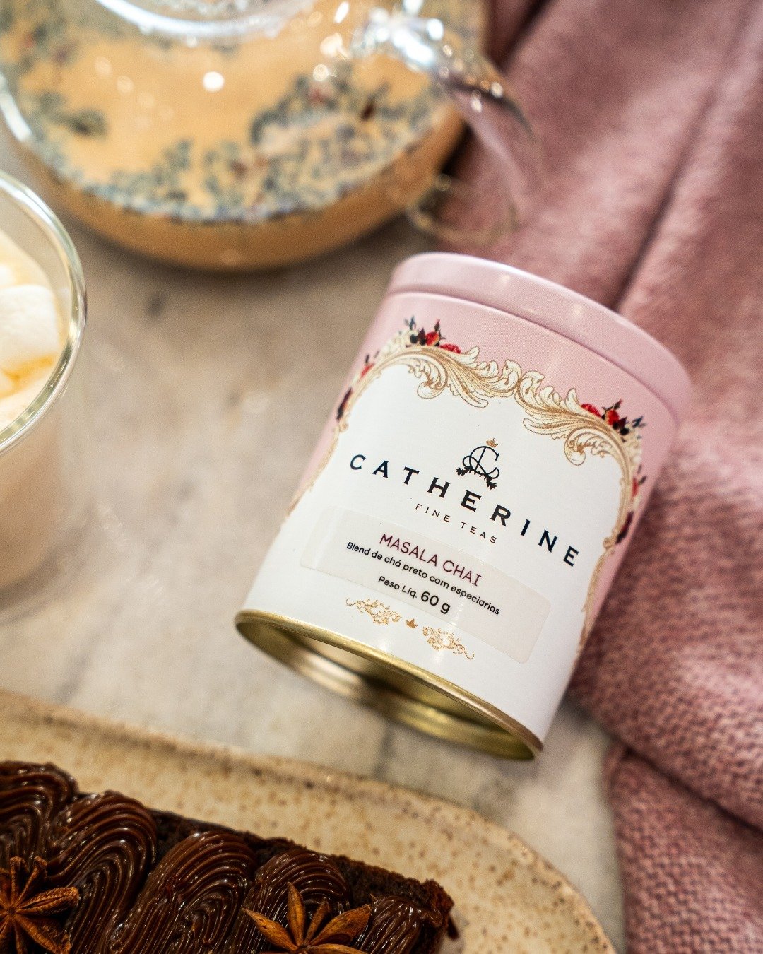 Chás para o inverno e acessórios Catherine Fine Teas