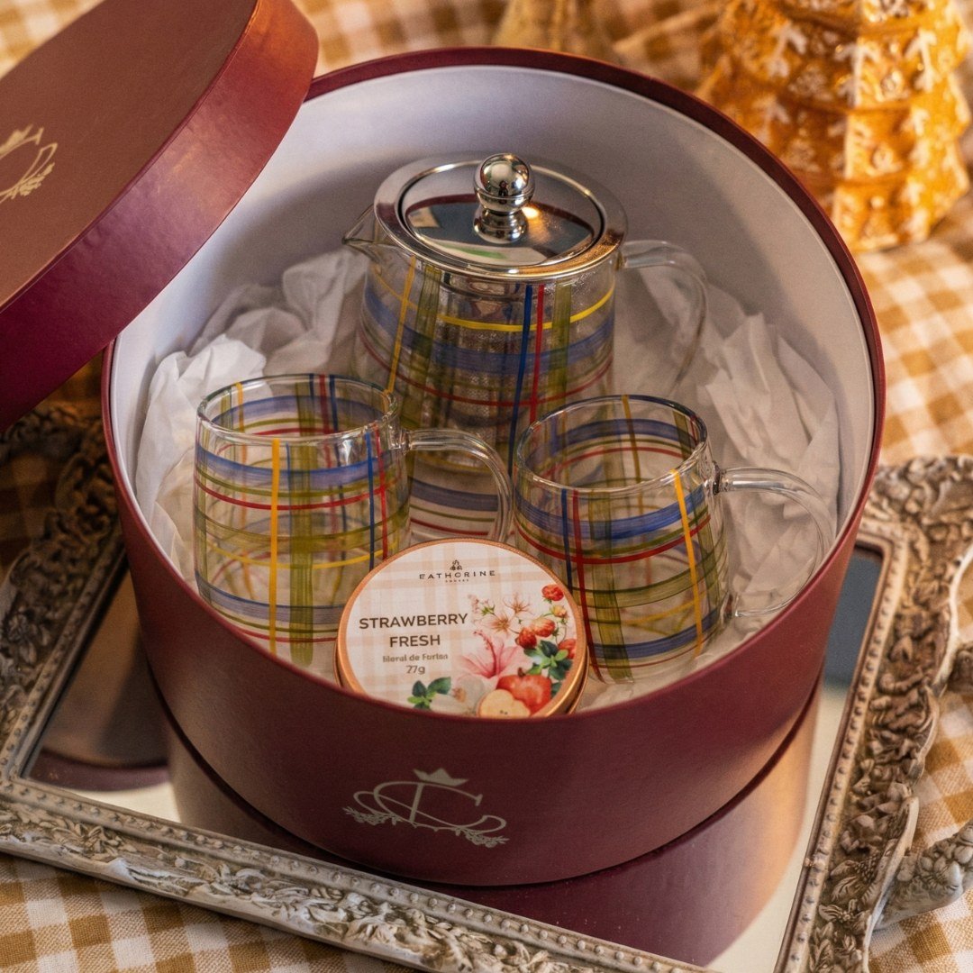 Kit Presente Chá Bules e Xícaras Veranda Royale Gift