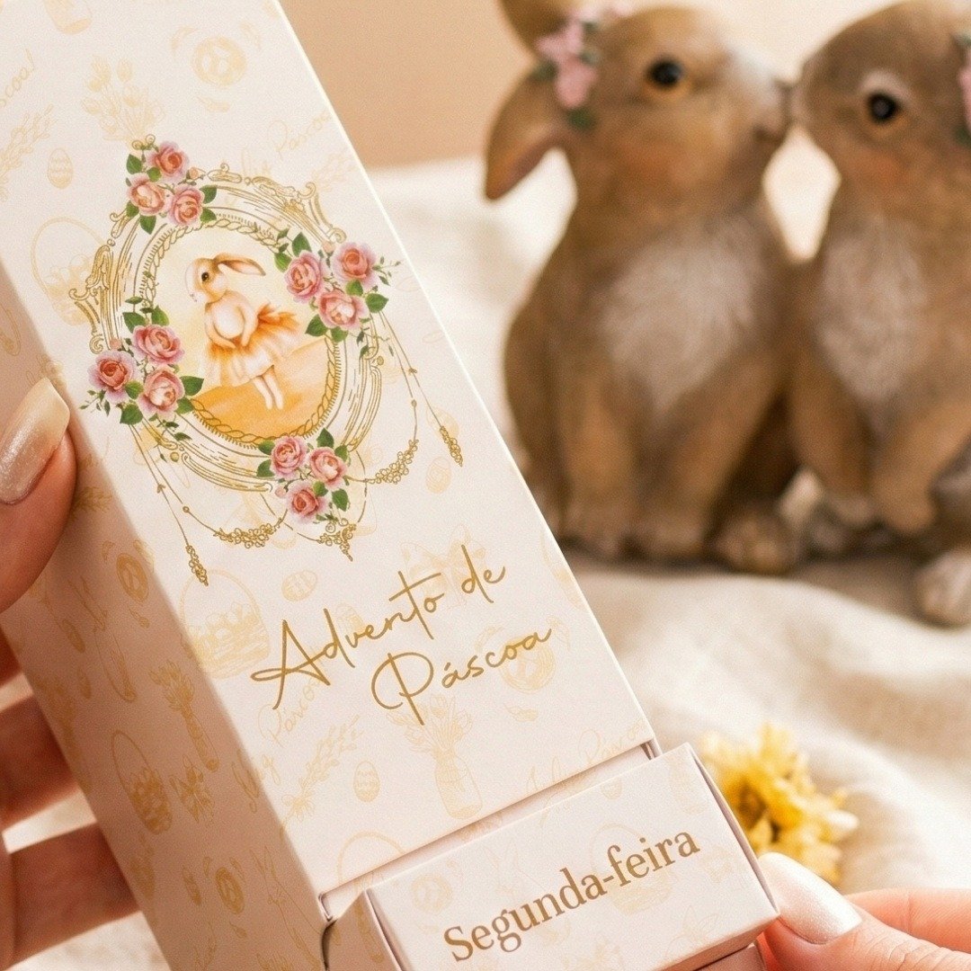 Calendario Advento de Pascoa com 7 Chas Catherine Fine Teas