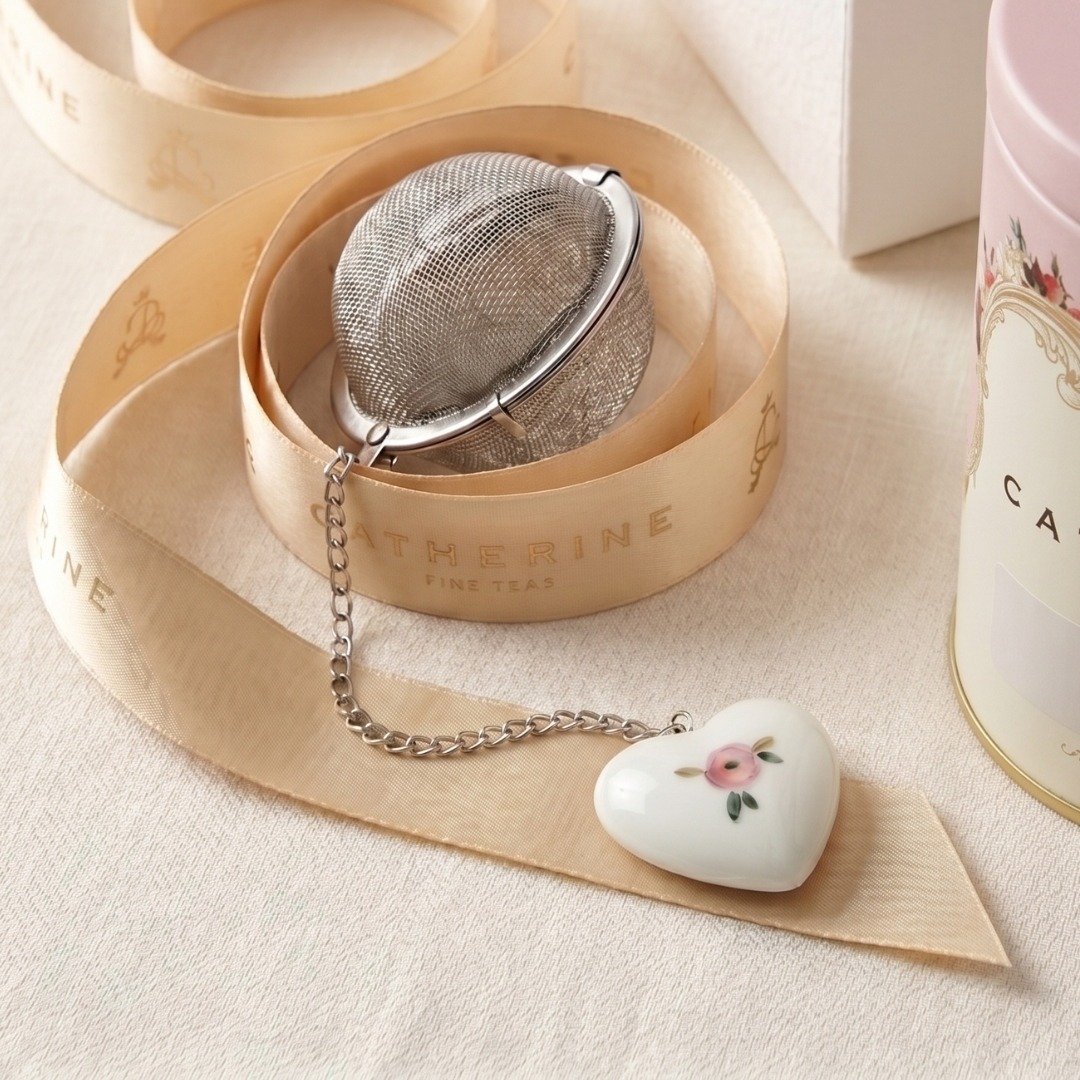 Infusor Endless Love, parte do Kit Carinho Infinito Catherine Fine Teas