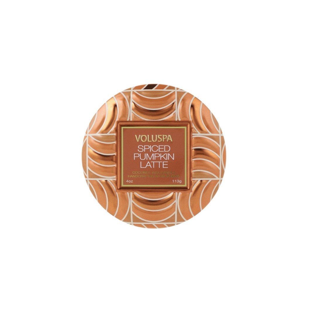 Mini Vela Voluspa Spiced Pumpkin Latte Lata 25H