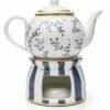 BULE + AQUECEDOR PORCELANA AZUL