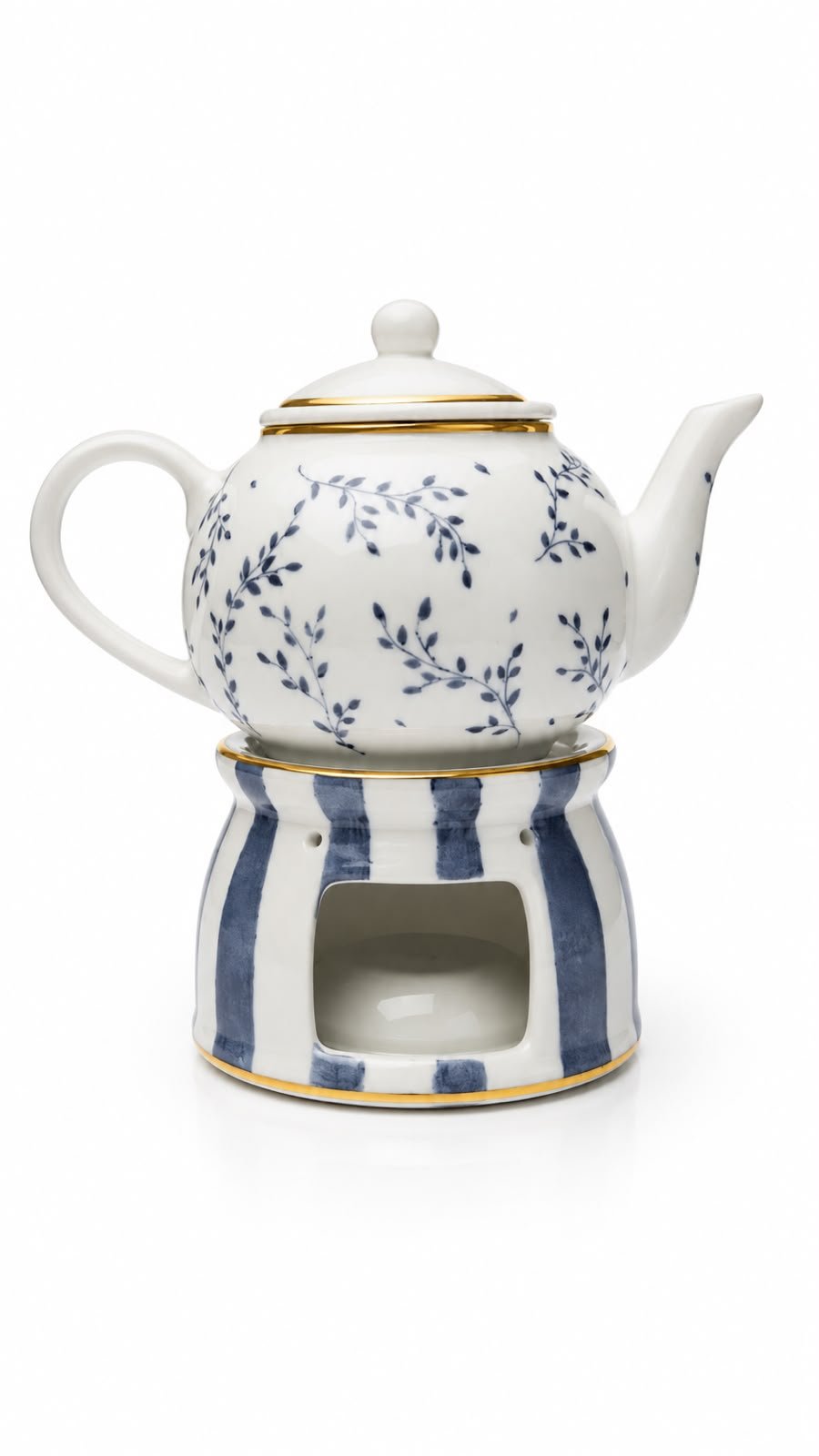 BULE +  AQUECEDOR PORCELANA AZUL