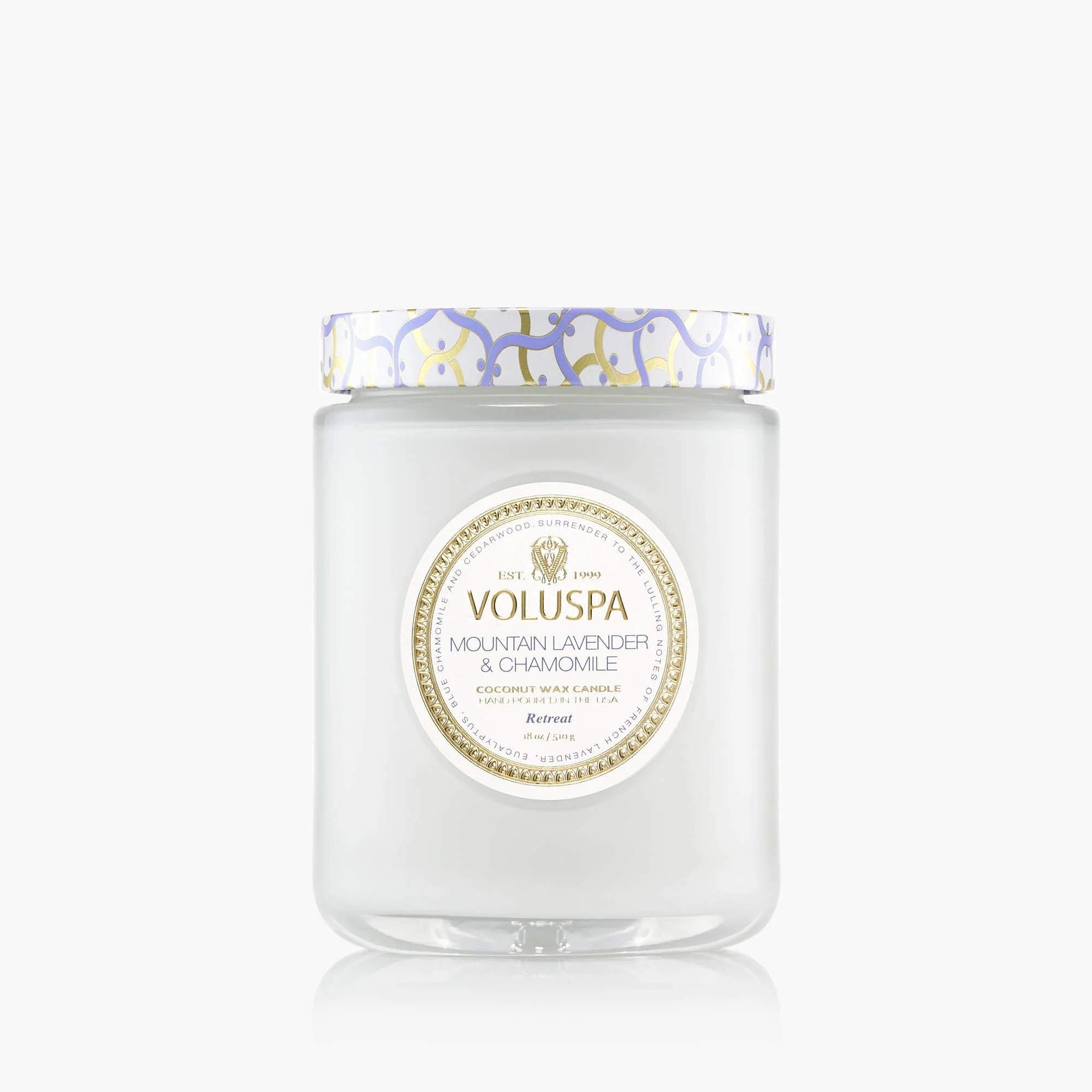VELA POTE VIDRO G 100H MAISON MOUNTAIN LAVENDER E CHAMOMILE