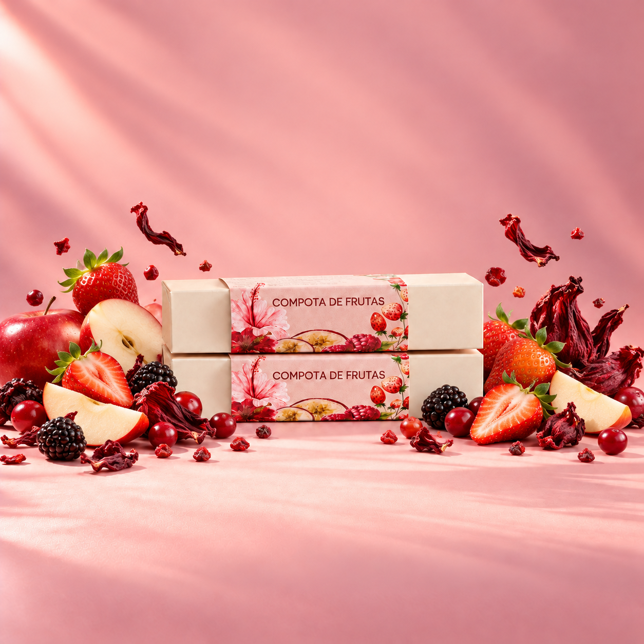 Blend Compota de Frutas com Hibisco e Frutas Vermelhas | Linha Origens, 10 Sachês Piramidais