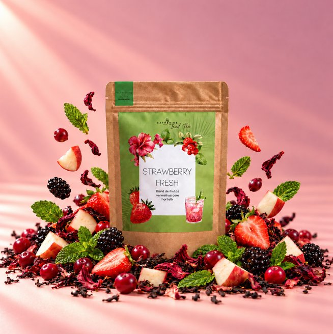 Blend Strawberry Fresh Iced Tea | 3 Sachês de 14 g