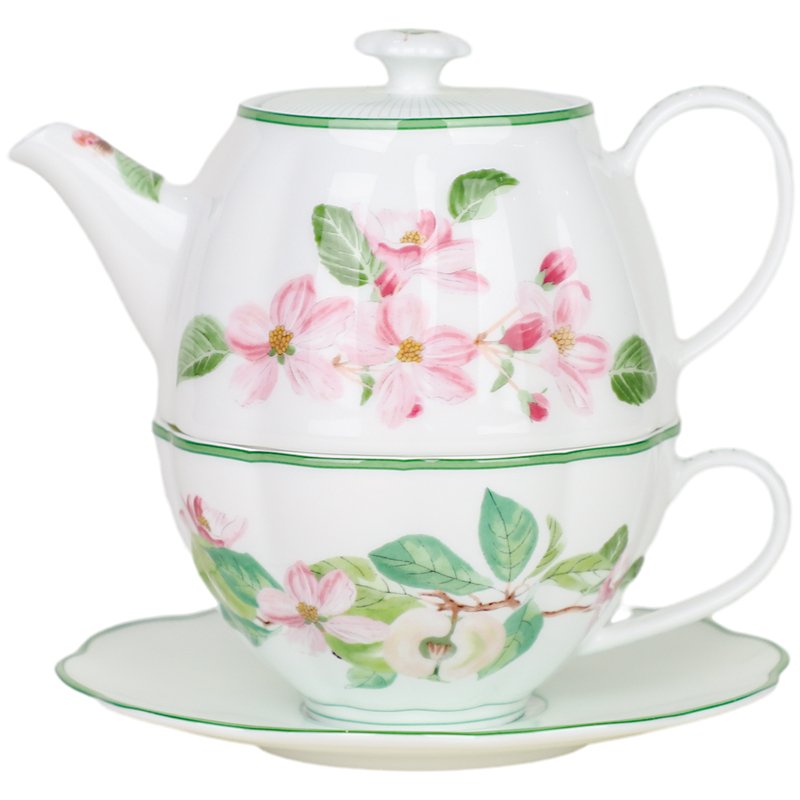 BULE COM INFUSOR E XICARA HOORTICOL GREEN TEAPOT 400ML CUP 200ML