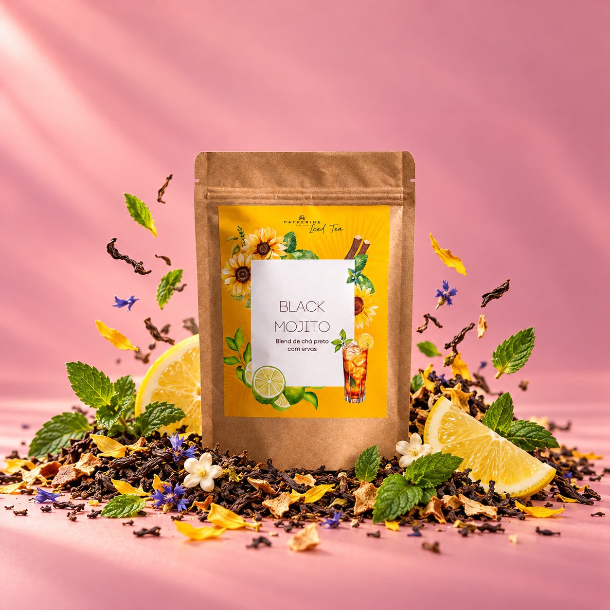 Blend Black Mojito Iced Tea | 3 Sachês de 14 g