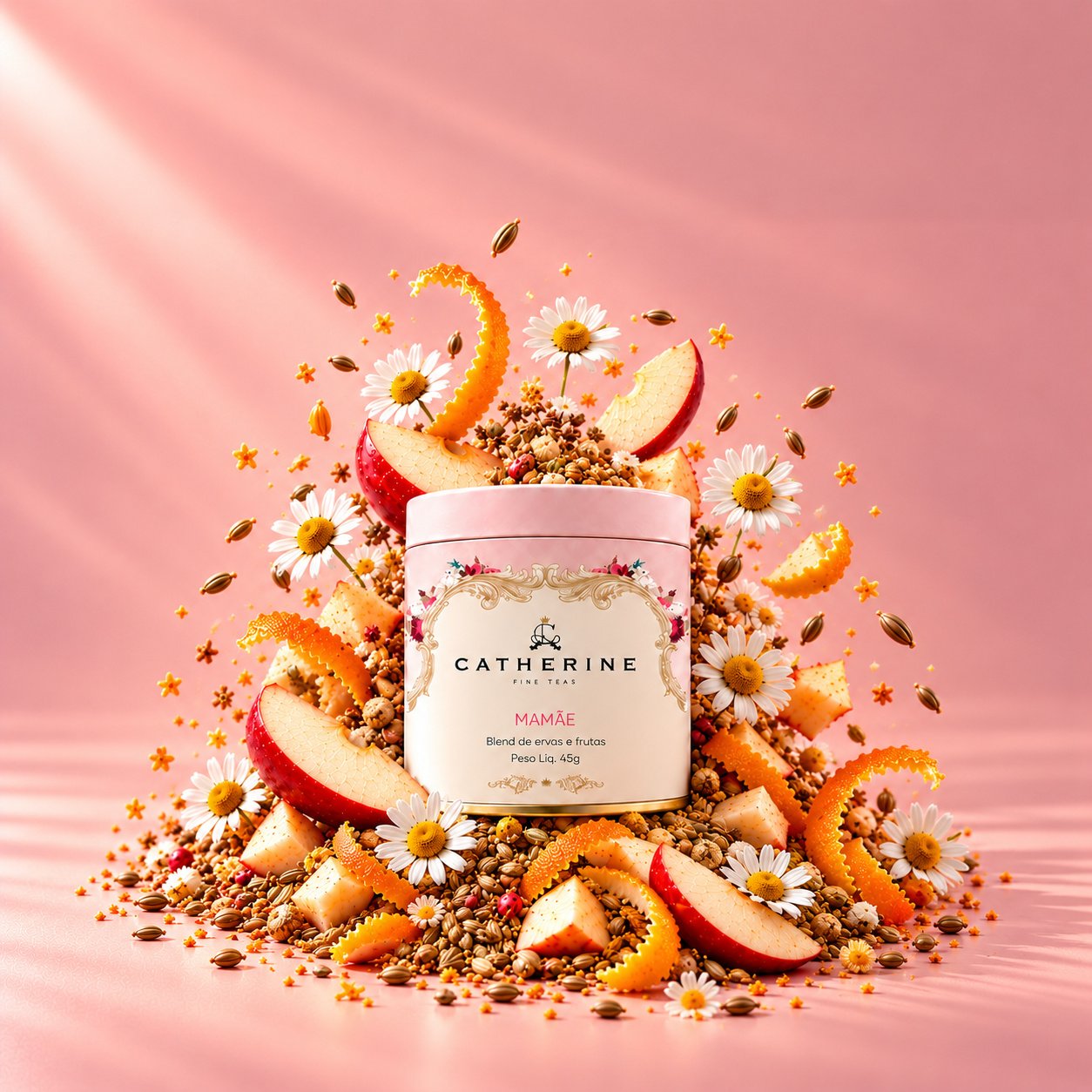 Blend Mamãe de Erva-Doce, Camomila e Laranja | Pink Tin 45g