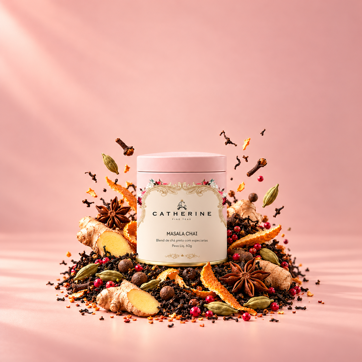 Blend Masala Chai | Chá Preto Indiano com Especiarias | Lata 45 g